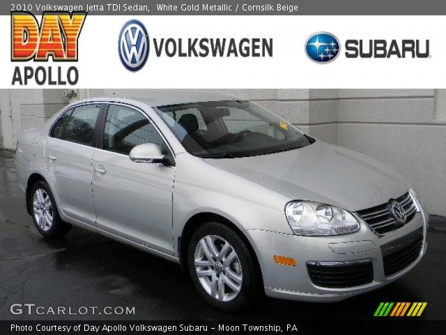 2010 Volkswagen Jetta TDI Sedan in White Gold Metallic