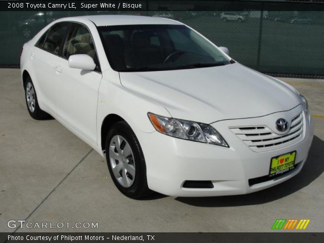 2008 Toyota Camry LE in Super White