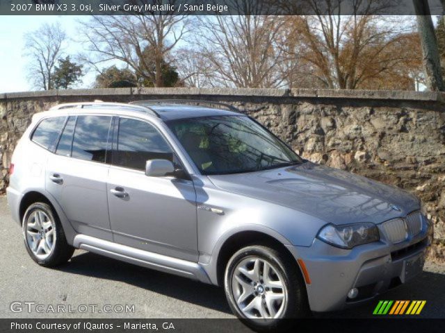2007 BMW X3 3.0si in Silver Grey Metallic