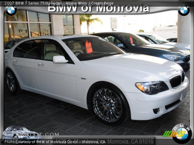 Bmw 750li white interior #7