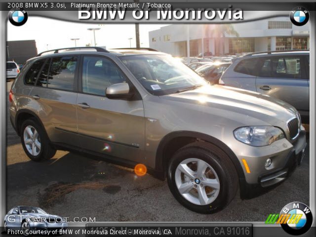 2008 BMW X5 3.0si in Platinum Bronze Metallic