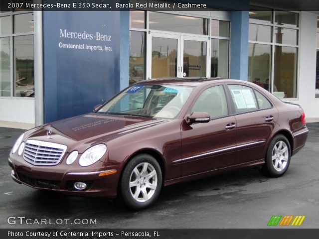 2007 Mercedes-Benz E 350 Sedan in Barolo Red Metallic