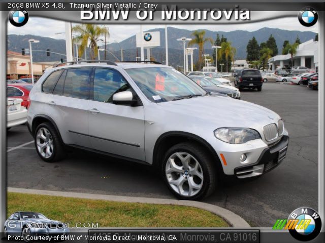 2008 BMW X5 4.8i in Titanium Silver Metallic