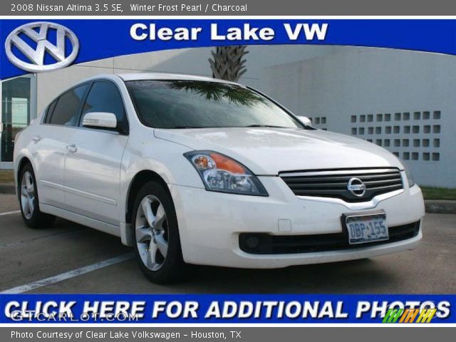 2008 Nissan Altima 3.5 SE in Winter Frost Pearl