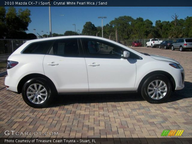 2010 Mazda CX-7 i Sport in Crystal White Pearl Mica