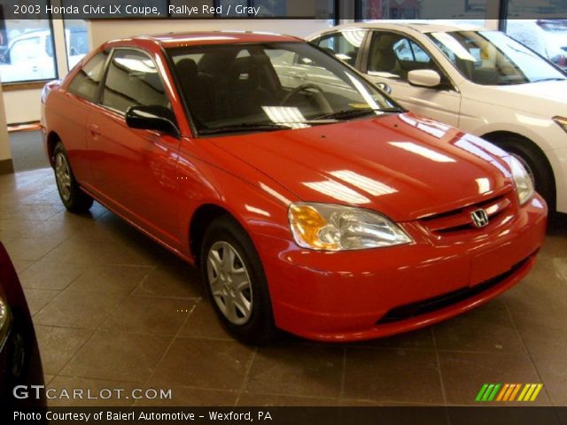 2003 Honda Civic LX Coupe in Rallye Red