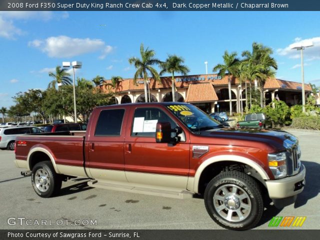 2008 Ford F350 Super Duty King Ranch Crew Cab 4x4 in Dark Copper Metallic