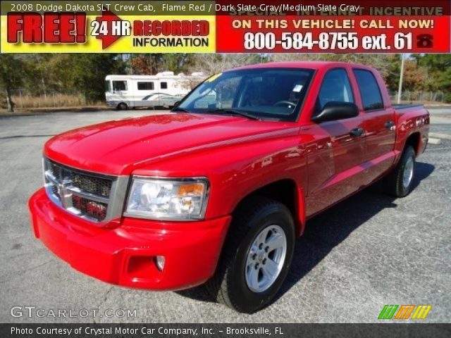2008 Dodge Dakota SLT Crew Cab in Flame Red