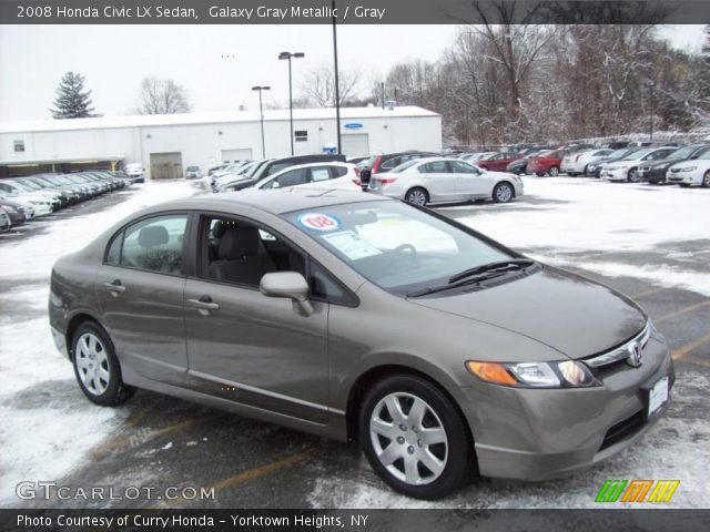 2008 Honda Civic LX Sedan in Galaxy Gray Metallic