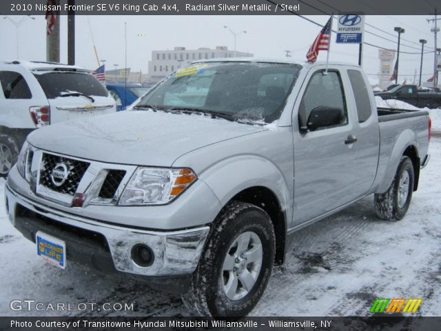 2010 Nissan Frontier SE V6 King Cab 4x4 in Radiant Silver Metallic