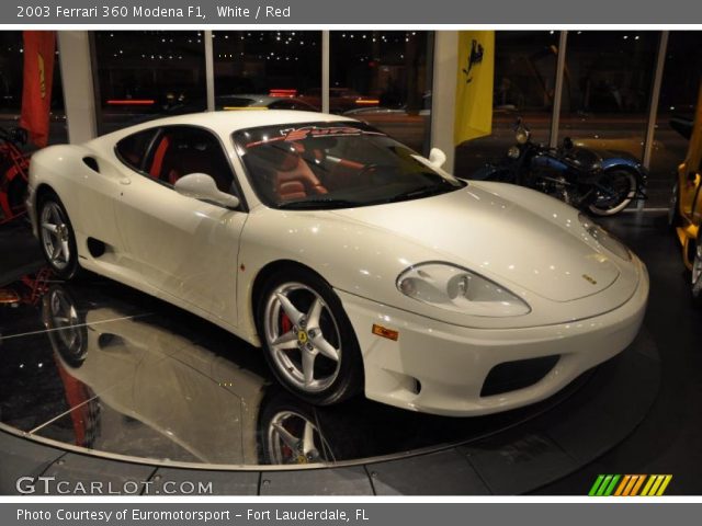 2003 Ferrari 360 Modena F1 in White