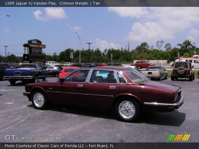 1988 Jaguar XJ Vanden Plas in Crimson Metallic