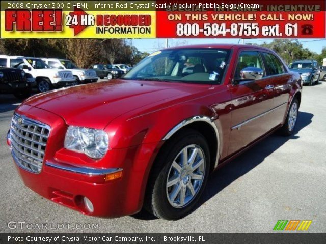 2008 Chrysler 300 C HEMI in Inferno Red Crystal Pearl