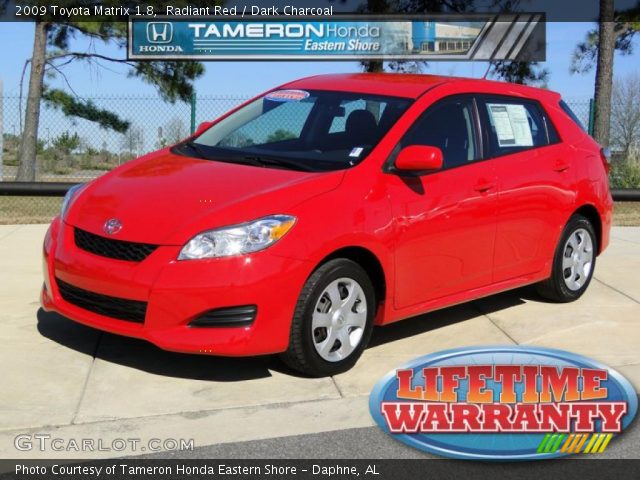 2009 Toyota Matrix 1.8 in Radiant Red