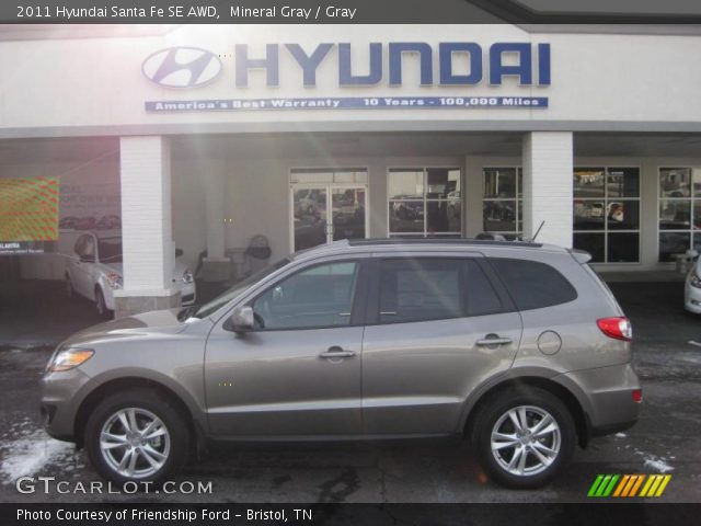 2011 Hyundai Santa Fe SE AWD in Mineral Gray