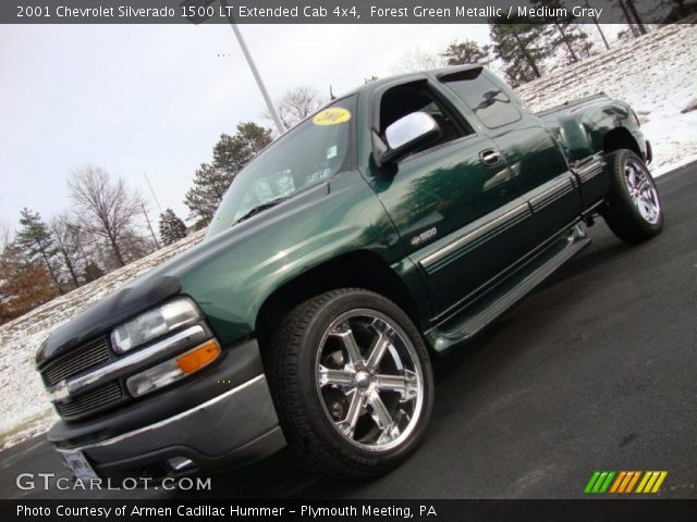 2001 Chevrolet Silverado 1500 LT Extended Cab 4x4 in Forest Green Metallic