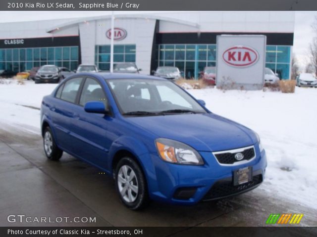 2010 Kia Rio LX Sedan in Sapphire Blue