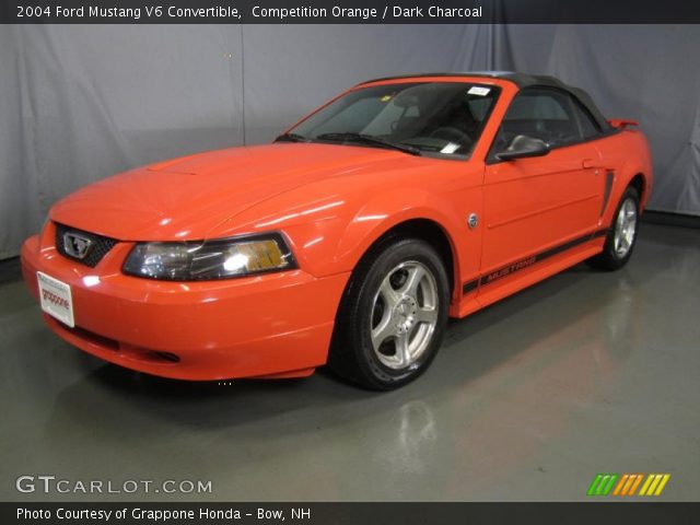 2004 Ford Mustang V6 Convertible in Competition Orange