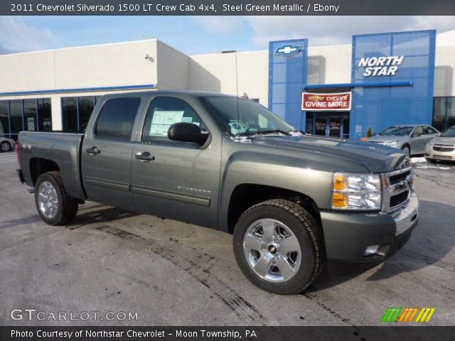 2011 Chevrolet Silverado 1500 LT Crew Cab 4x4 in Steel Green Metallic