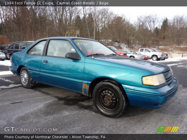 1994 Ford Tempo GL Coupe in Cayman Green Metallic