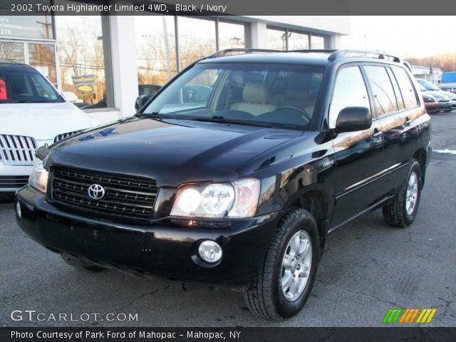 2002 Toyota Highlander Limited 4WD in Black