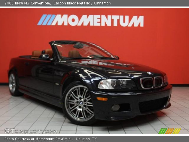 2003 BMW M3 Convertible in Carbon Black Metallic