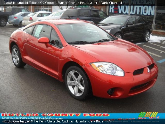 2008 Mitsubishi Eclipse GS Coupe in Sunset Orange Pearlescent