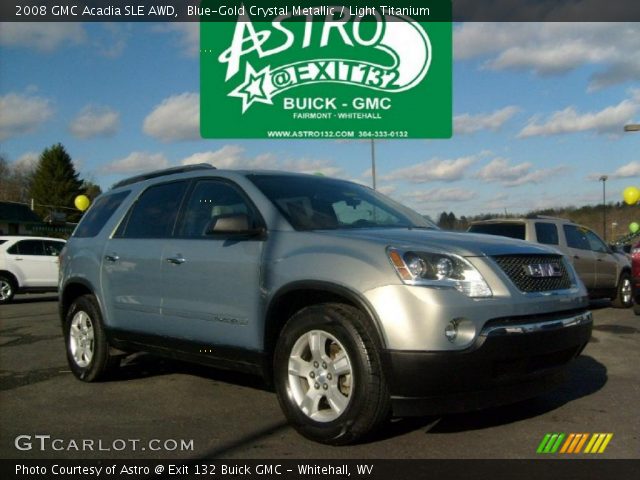 2008 GMC Acadia SLE AWD in Blue-Gold Crystal Metallic