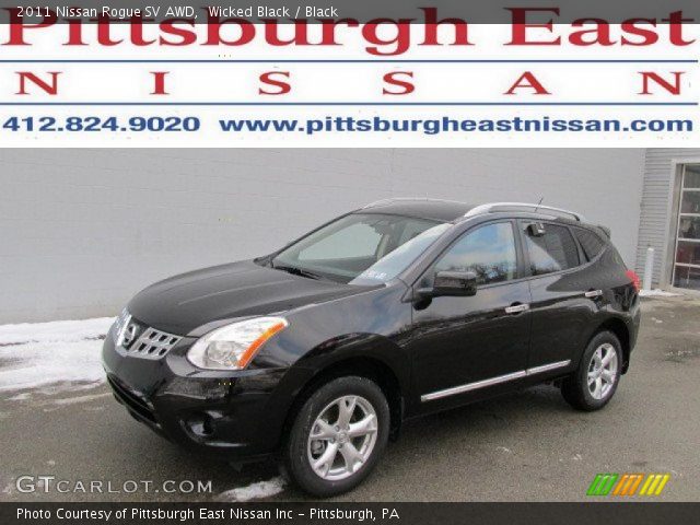 2011 Nissan Rogue SV AWD in Wicked Black