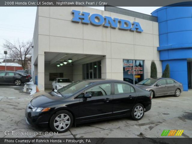 2008 Honda Civic LX Sedan in Nighthawk Black Pearl