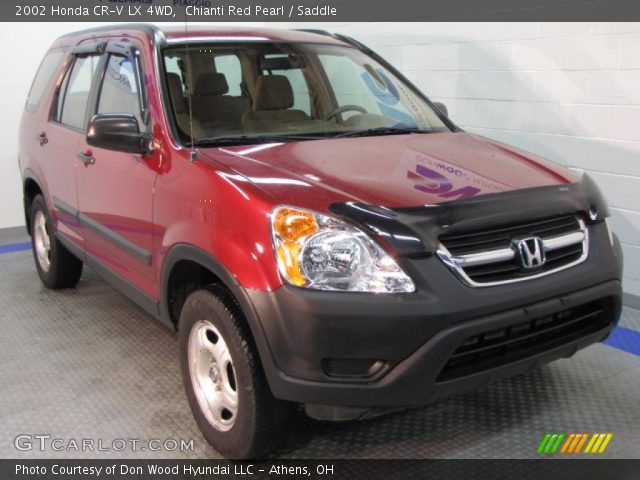 2002 Honda CR-V LX 4WD in Chianti Red Pearl