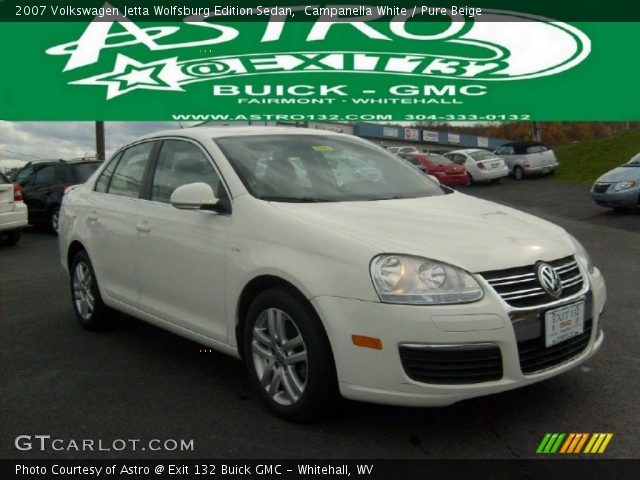 2007 Volkswagen Jetta Wolfsburg Edition Sedan in Campanella White