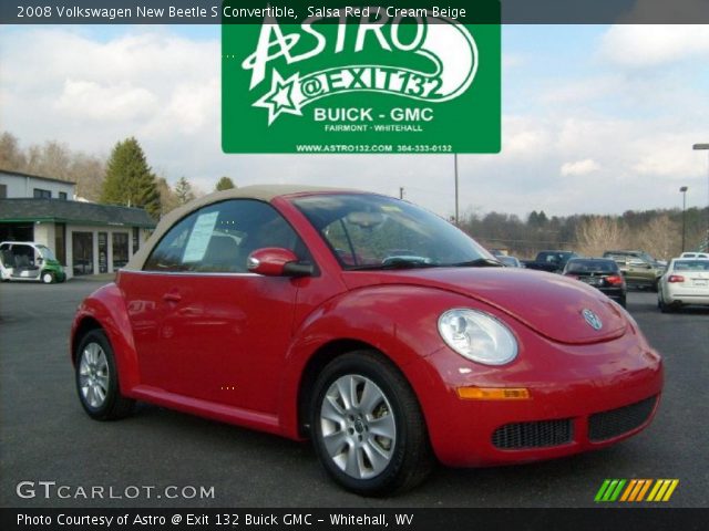 2008 Volkswagen New Beetle S Convertible in Salsa Red