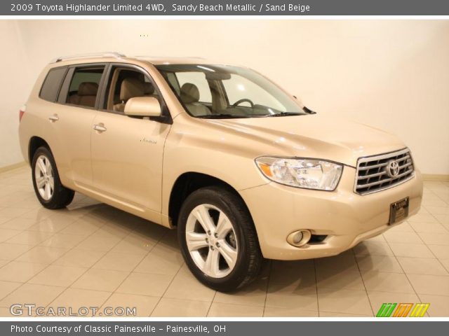 2009 Toyota Highlander Limited 4WD in Sandy Beach Metallic