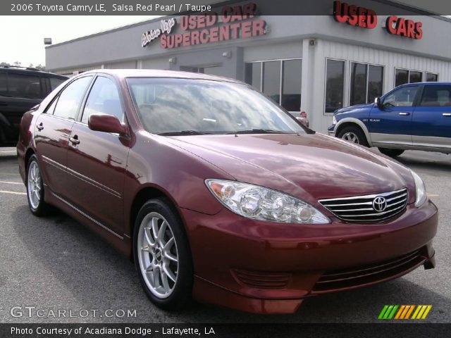 2006 Toyota Camry LE in Salsa Red Pearl
