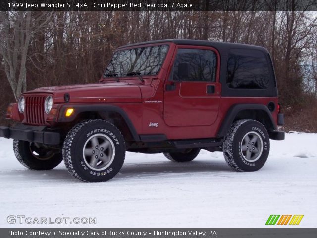 1999 Jeep Wrangler SE 4x4 in Chili Pepper Red Pearlcoat