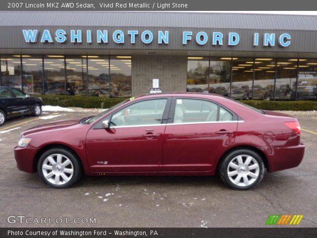 2007 Lincoln MKZ AWD Sedan in Vivid Red Metallic