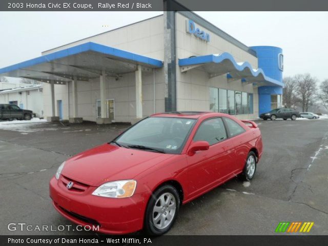 2003 Honda Civic EX Coupe in Rallye Red