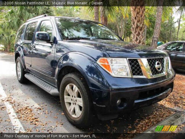 2006 Nissan Pathfinder LE in Majestic Blue Metallic