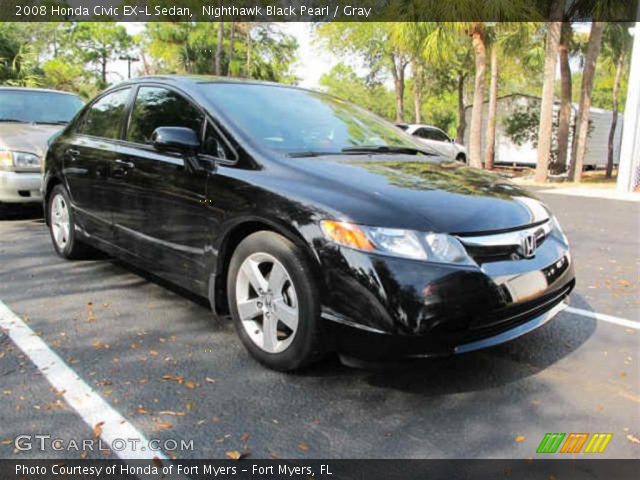 2008 Honda Civic EX-L Sedan in Nighthawk Black Pearl