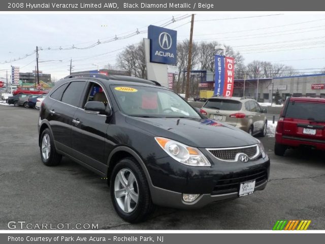 2008 Hyundai Veracruz Limited AWD in Black Diamond Metallic