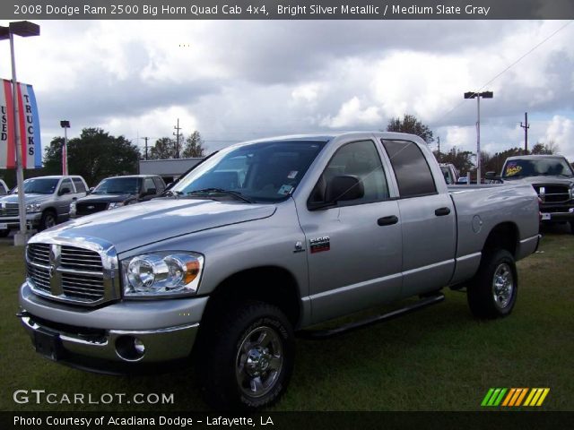 2008 Dodge Ram 2500 Big Horn Quad Cab 4x4 in Bright Silver Metallic
