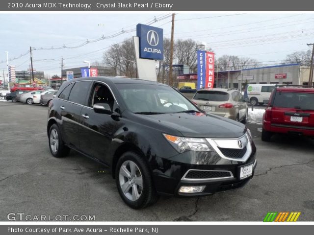 2010 Acura MDX Technology in Crystal Black Pearl