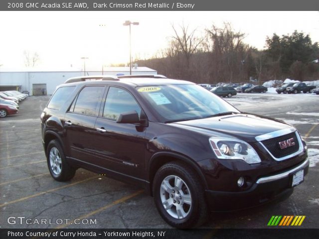 2008 GMC Acadia SLE AWD in Dark Crimson Red Metallic