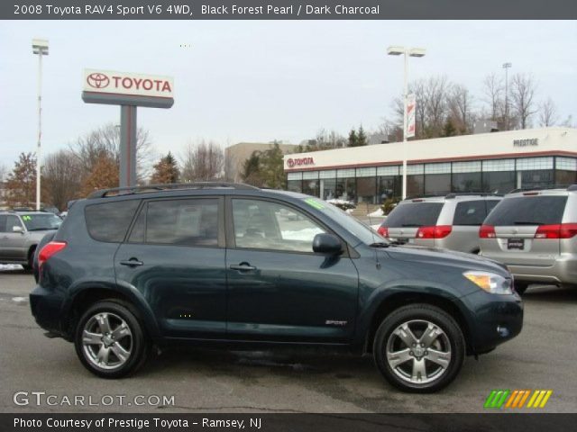 2008 Toyota RAV4 Sport V6 4WD in Black Forest Pearl