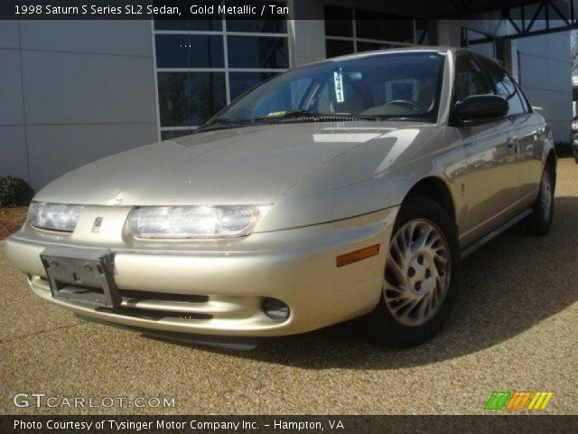 1998 Saturn S Series SL2 Sedan in Gold Metallic