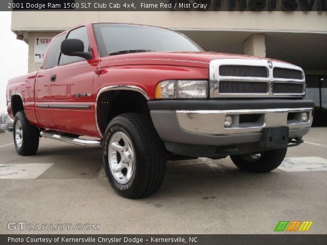 2001 Dodge Ram 1500 SLT Club Cab 4x4 in Flame Red