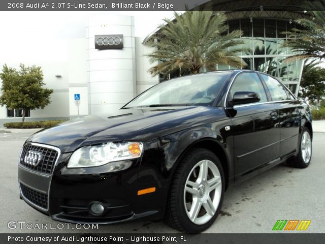 2008 Audi A4 2.0T S-Line Sedan in Brilliant Black