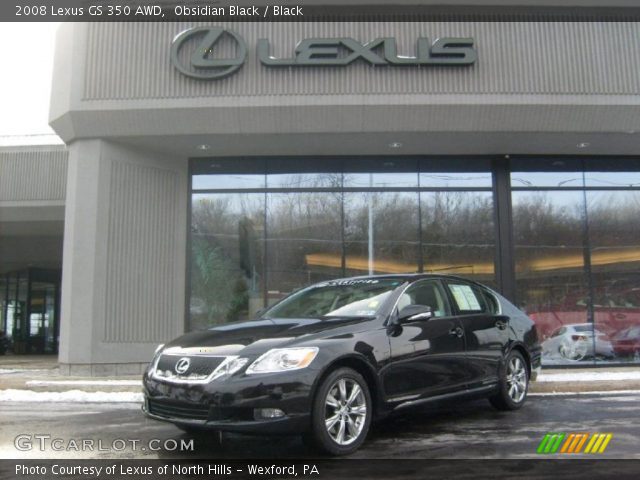 2008 Lexus GS 350 AWD in Obsidian Black