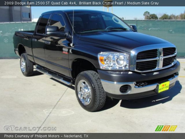 2009 Dodge Ram 2500 ST Quad Cab 4x4 in Brilliant Black Crystal Pearl